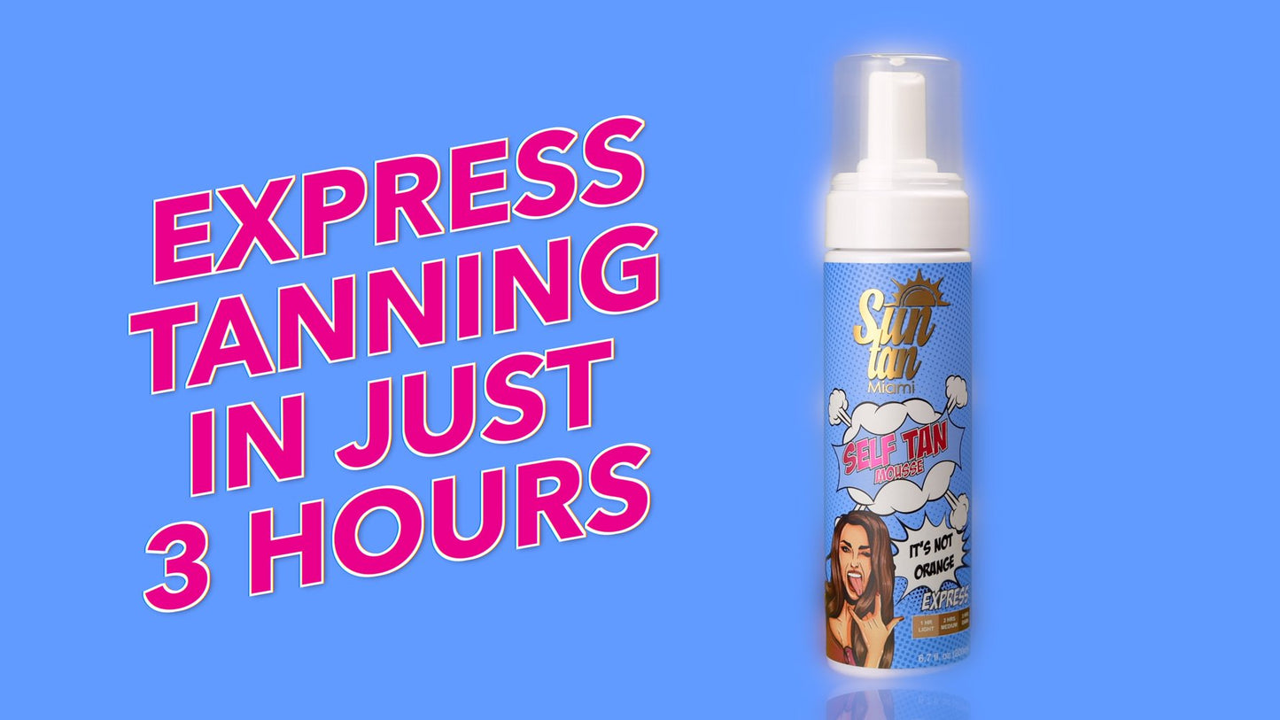 Sun Tan Miami Self Tan Mousse Express "It's not orange" KIT