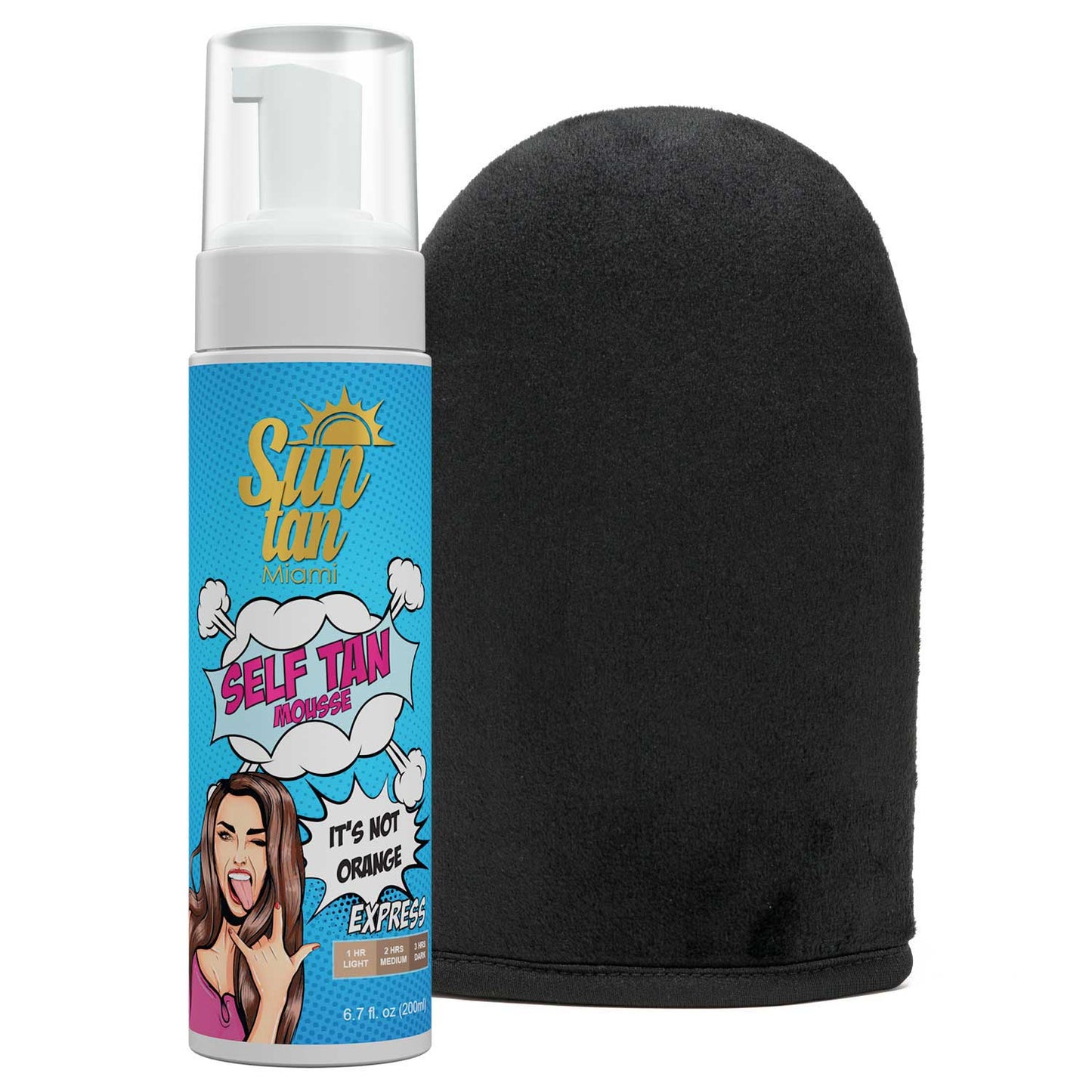 Sun Tan Miami Self Tan Mousse Express "It's not orange" KIT